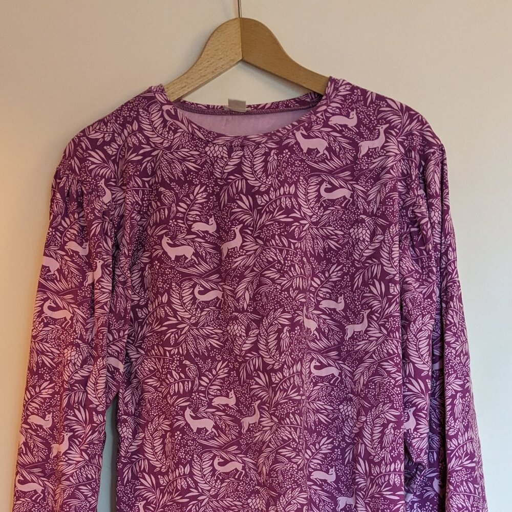 Forest print long sleeve dress/tunic